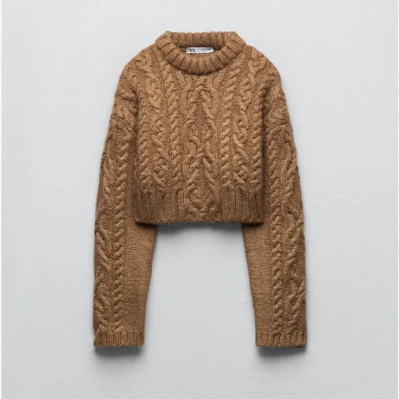 Zara Cable Knit Sweater - Small - Picture 3 of 3